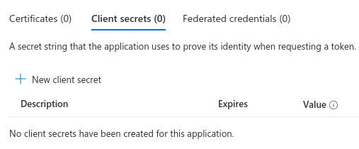 添加客户端密钥