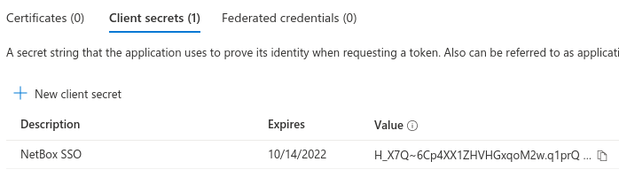 客户端密钥参数